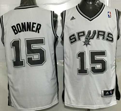 San Antonio Spurs #15 Matt Bonner White Stitched NBA Jersey,We sell and wholesale San Antonio Spurs #15 Matt Bonner White Stitched NBA Jersey on line form chian!